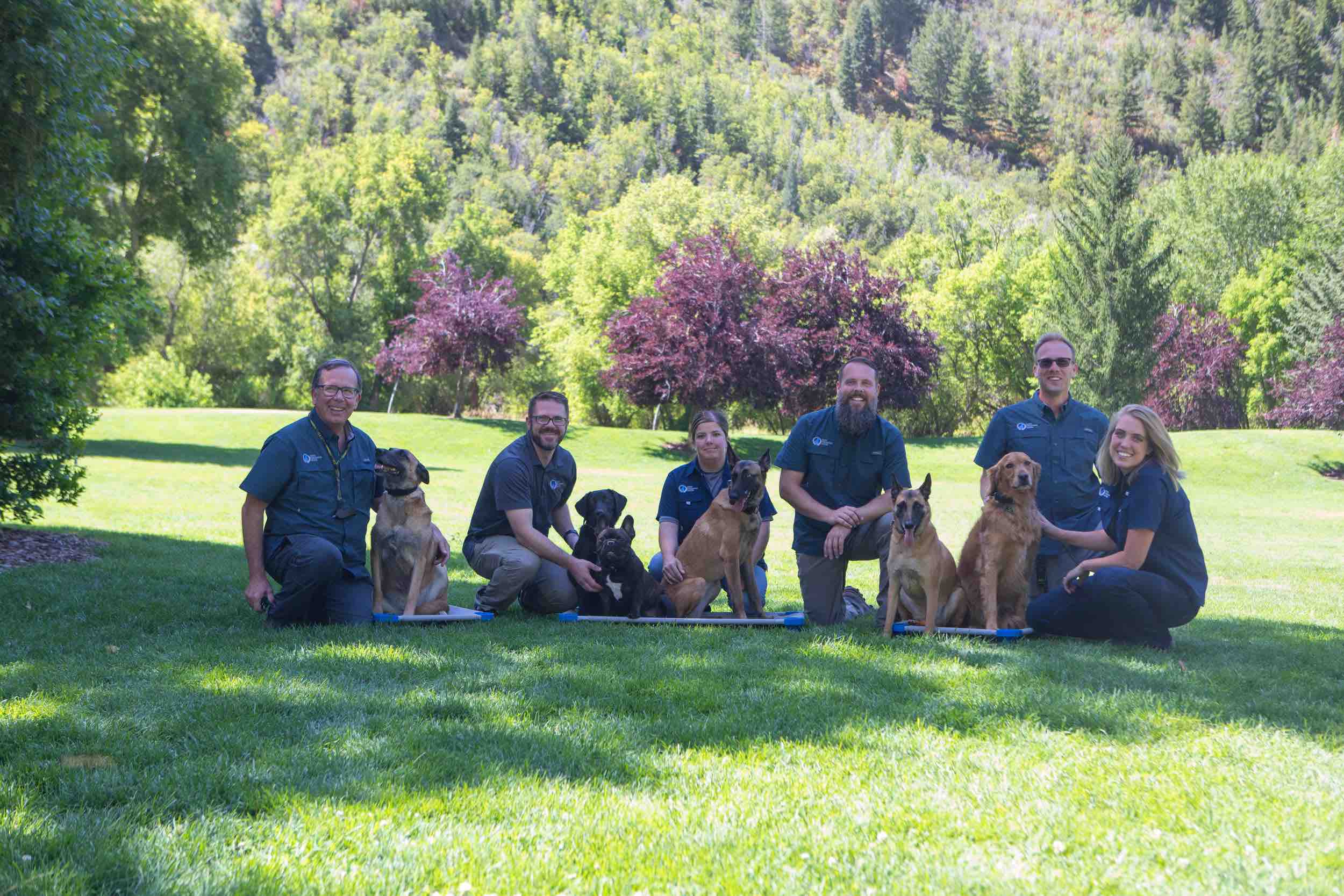 A group of franchise owners at Dog Training Elite.